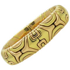 Massive Bulgari Alveare Gold Cuff Bracelet