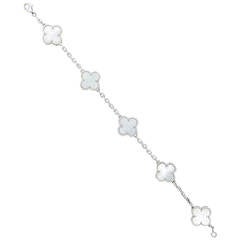 Van Cleef 
Arpels Vintage Alhambra Mother of Pearl Bracelet