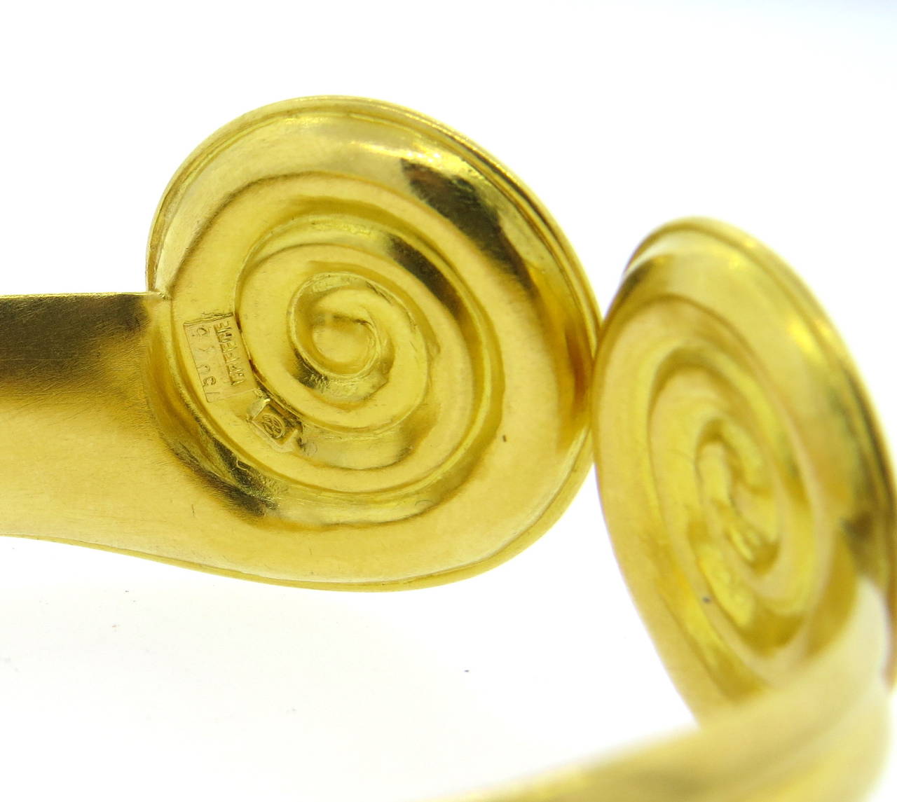 Women's Ilias Lalaounis Gold Swirl Cuff Bracelet