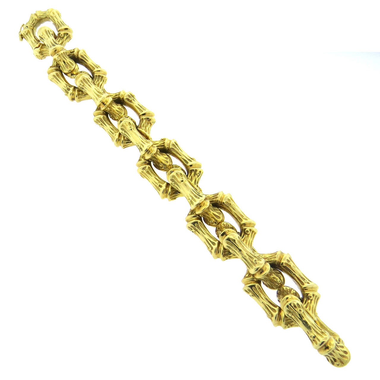 Tiffany & Co. Bamboo Gold Link Bracelet