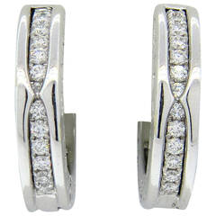 Bulgari B.Zero1 Diamond Gold Hoop Earrings