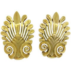 Ilias Lalaounis Gold Earrings