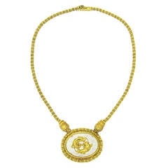 Ilias Lalaounis Crystal Diamond Gold Chimera Necklace