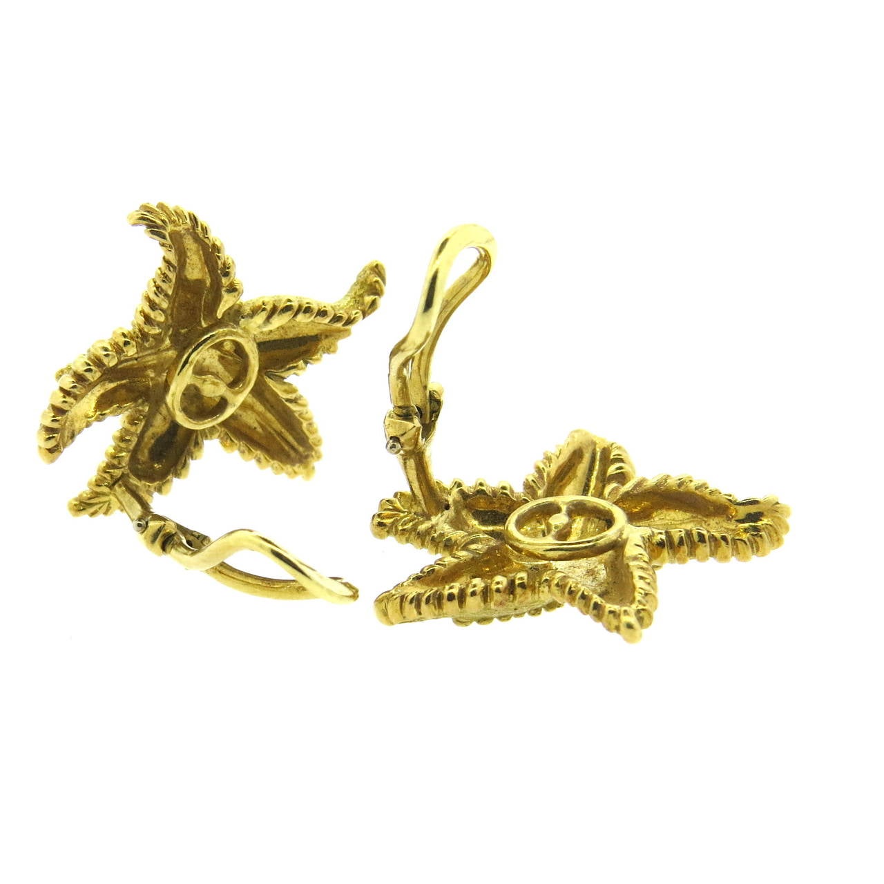 tiffany starfish earrings gold