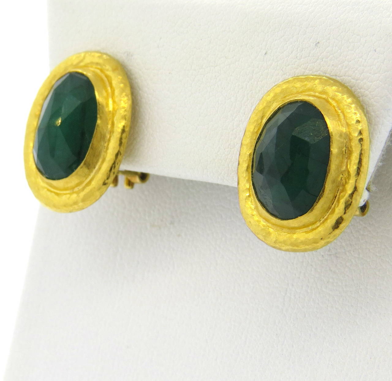 Gurhan Emerald Gold Earrings