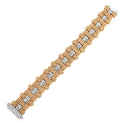 Roberto Coin Magnifica Diamond Gold Bracelet