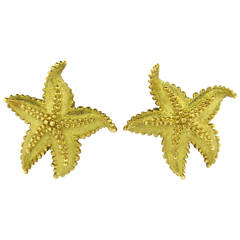 Tiffany & Co. Gold Starfish Earrings