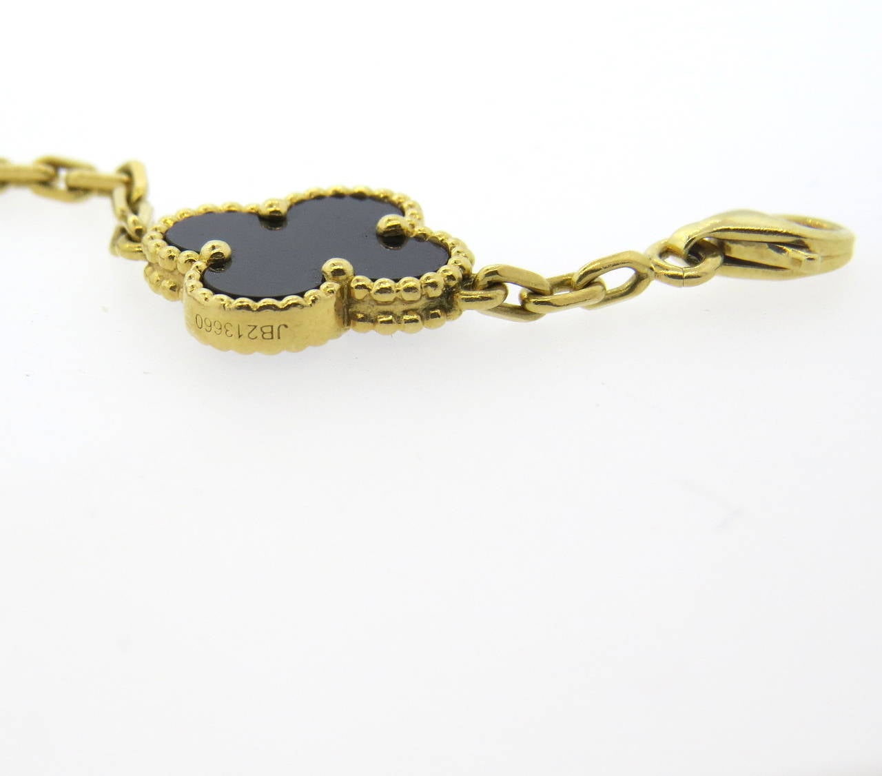 van cleef onyx bracelet