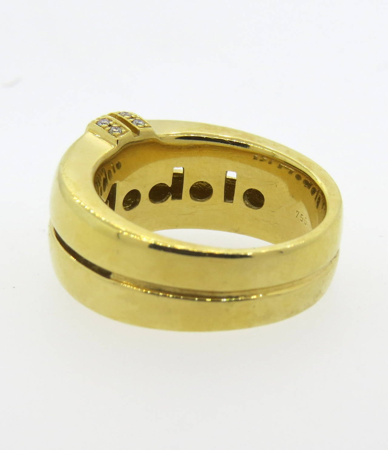 Modern Di Modolo Diamond Gold Ring