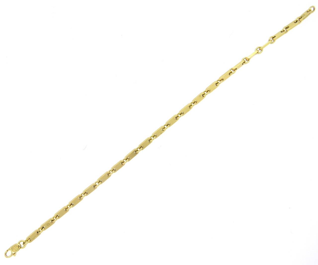 Cartier 18k gold link bracelet, measuring 8