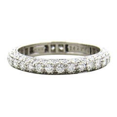 Harry Winston Diamond Platinum Wedding Band Ring