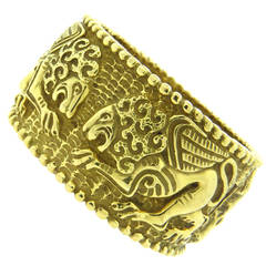 Impressive Gold Lion Bracelet by Robert Wander for Winc