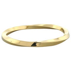 Tiffany & Co. Classic Twist Bangle Gold Bracelet