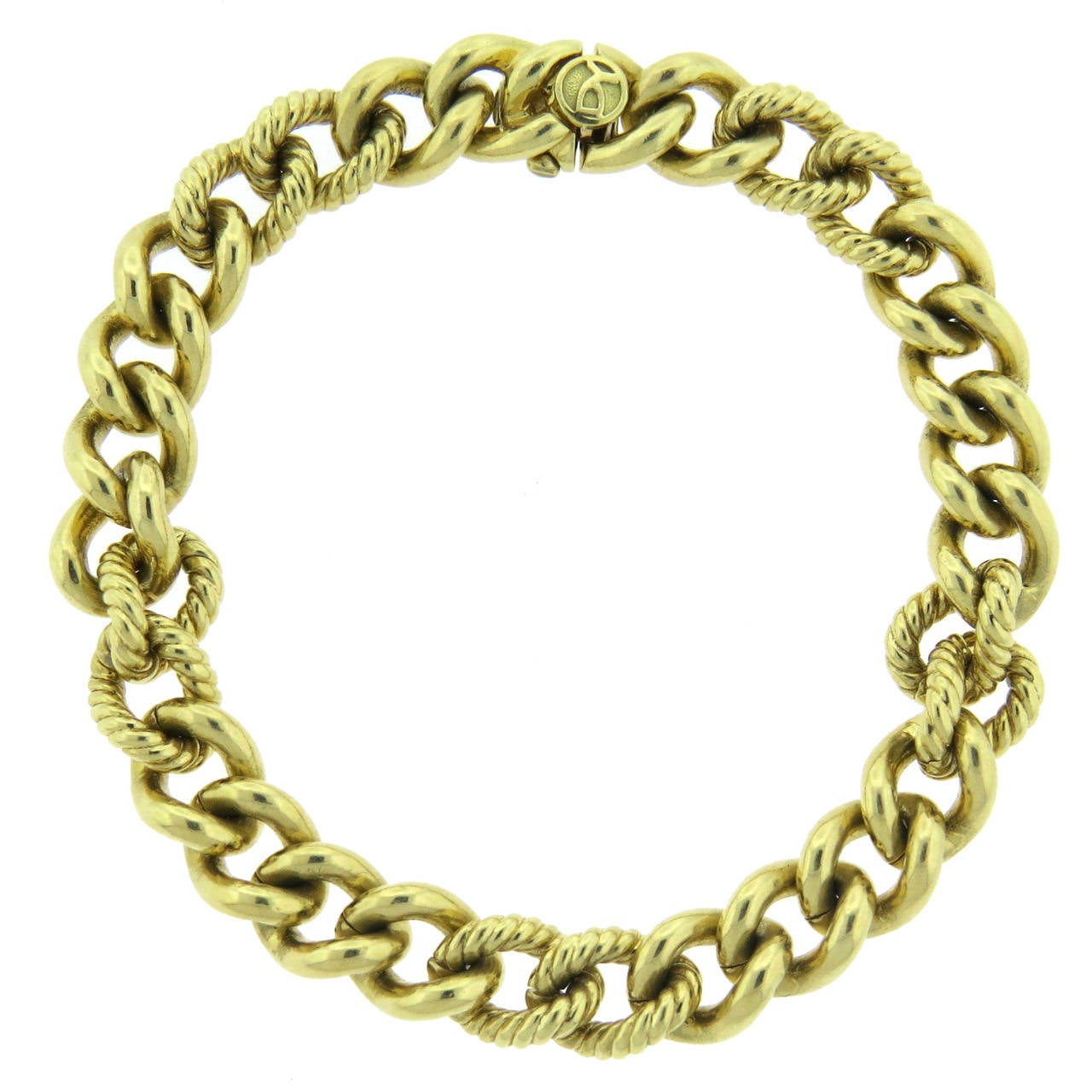 David Yurman Gold Chain Link Bracelet