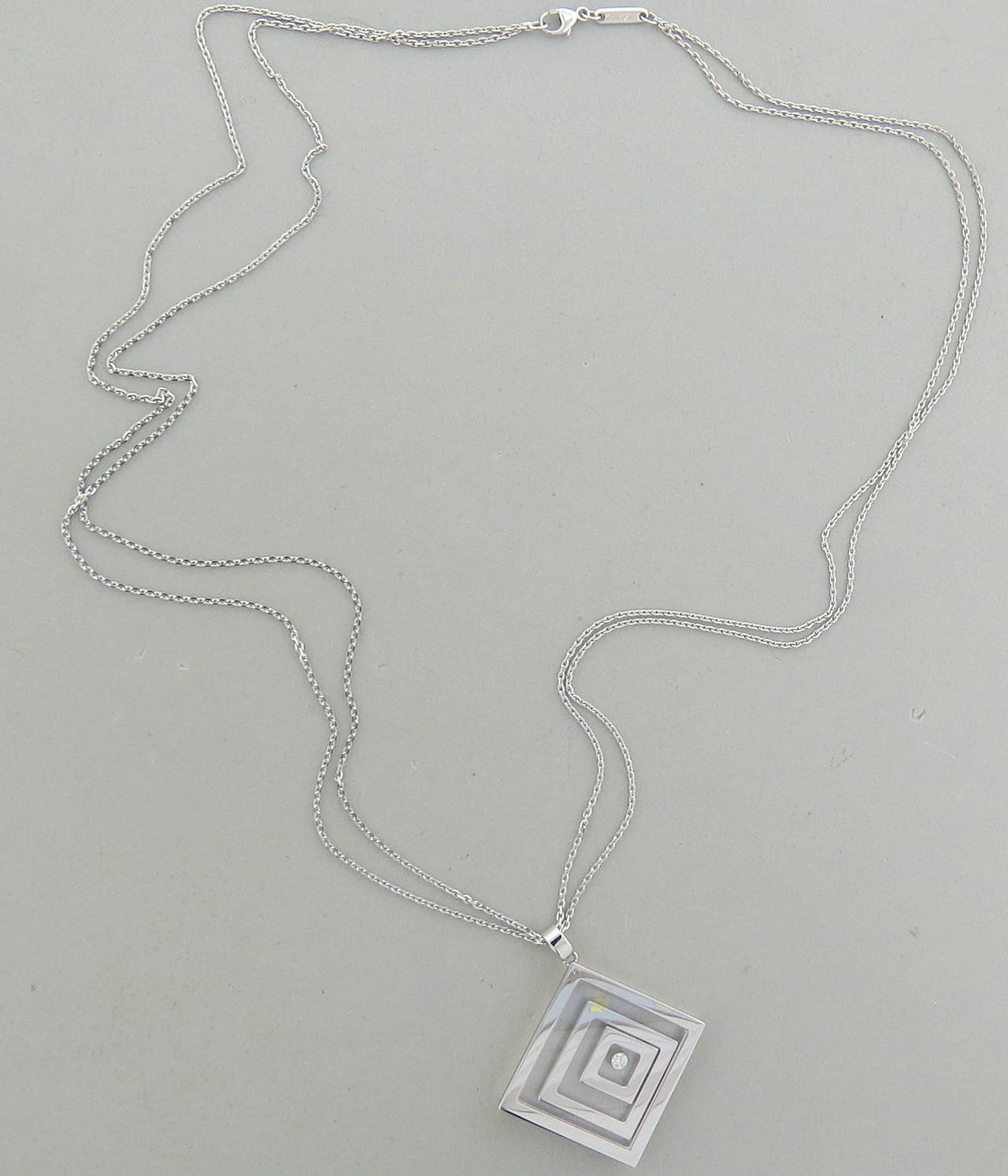 Women's Chopard Happy Spirit Diamond Gold Pendant Necklace