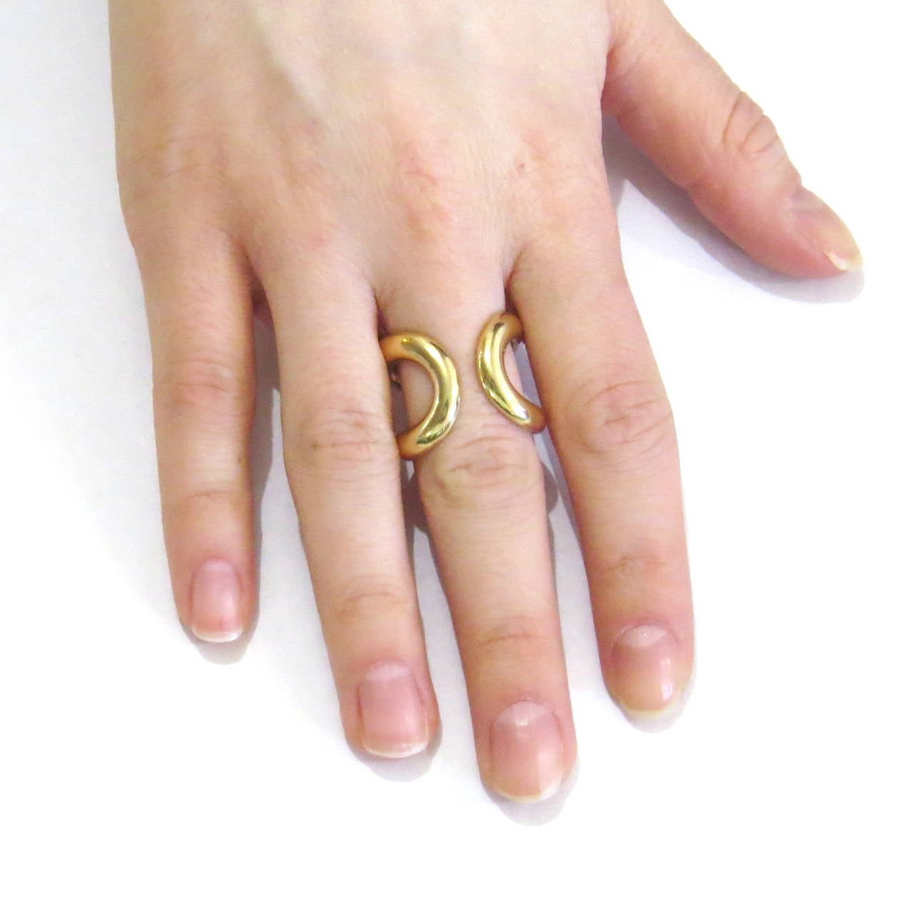 Women's Hermes Wide Gold Ring