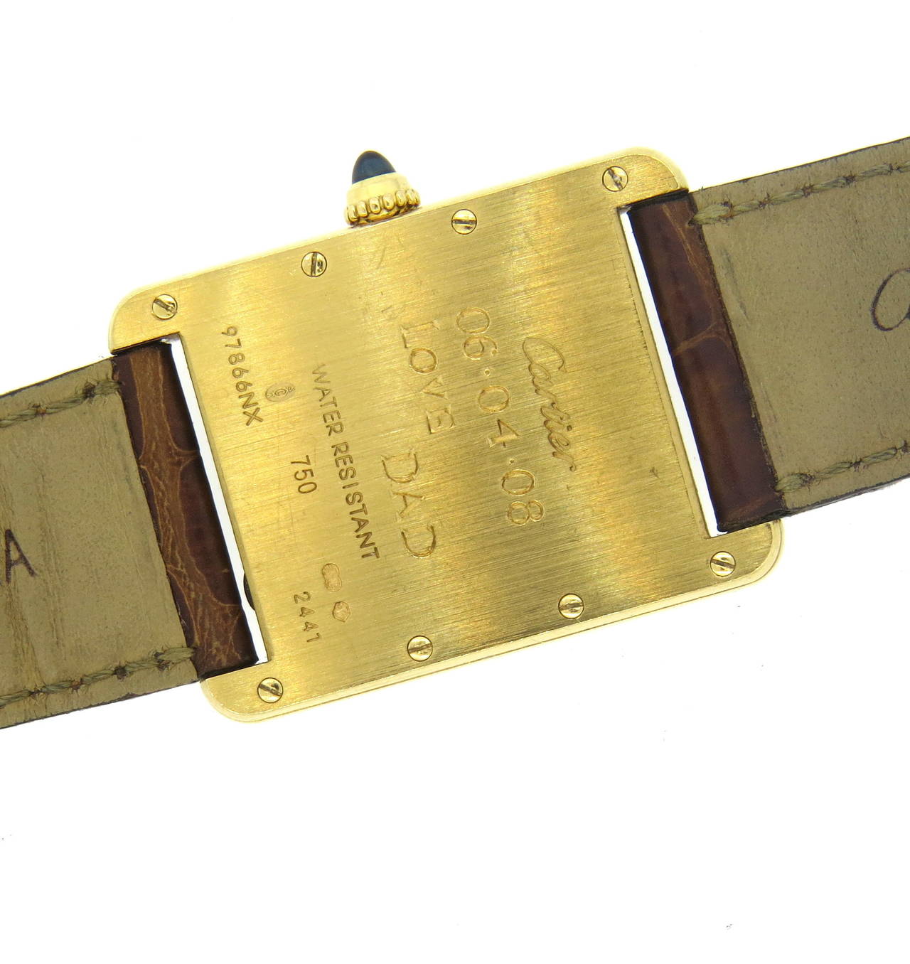 quartz cartier tank