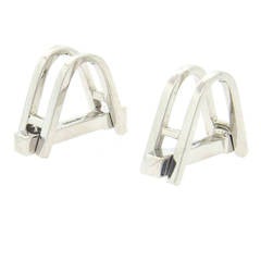 Classic English Gold Stirrup Cufflinks
