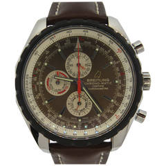 Breitling Stainless Steel Chrono-Matic Aero Chronograph Calendar Wristwatch