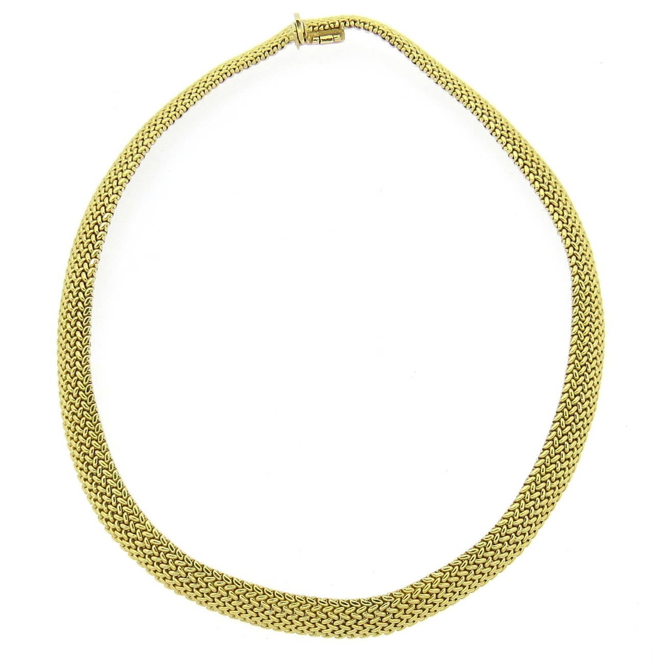 Tiffany & Co. 18k gold Somerset necklace, measuring 16 1/4