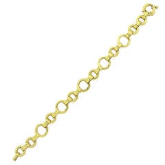 Aaron Basha Gold Charm Bracelet