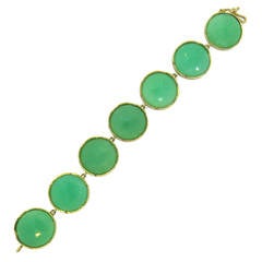 Irene Neuwirth Chrysoprase Gold Bracelet