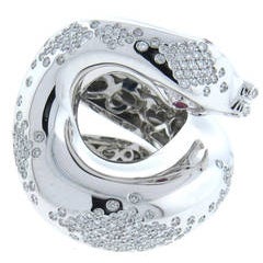 Impressive Pasquale Bruni Il Peccato Gold Diamond Snake Ring 10