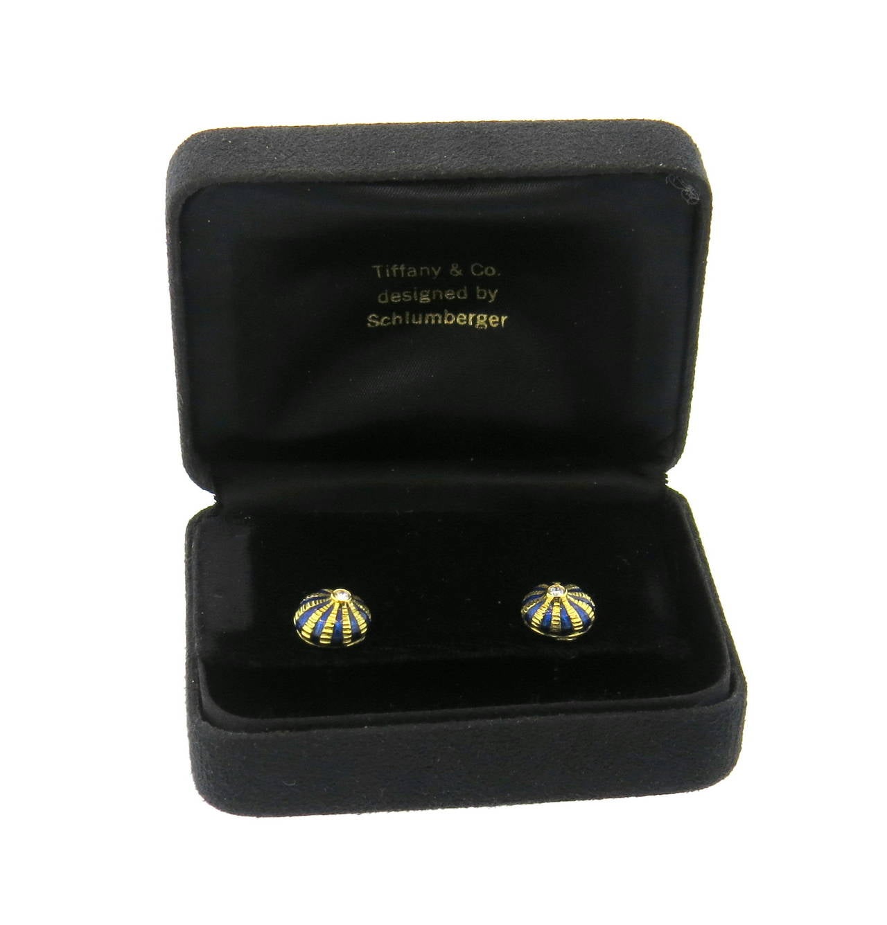 Tiffany and Co. Schlumberger Taj Mahal Diamond Gold Earrings at 1stDibs