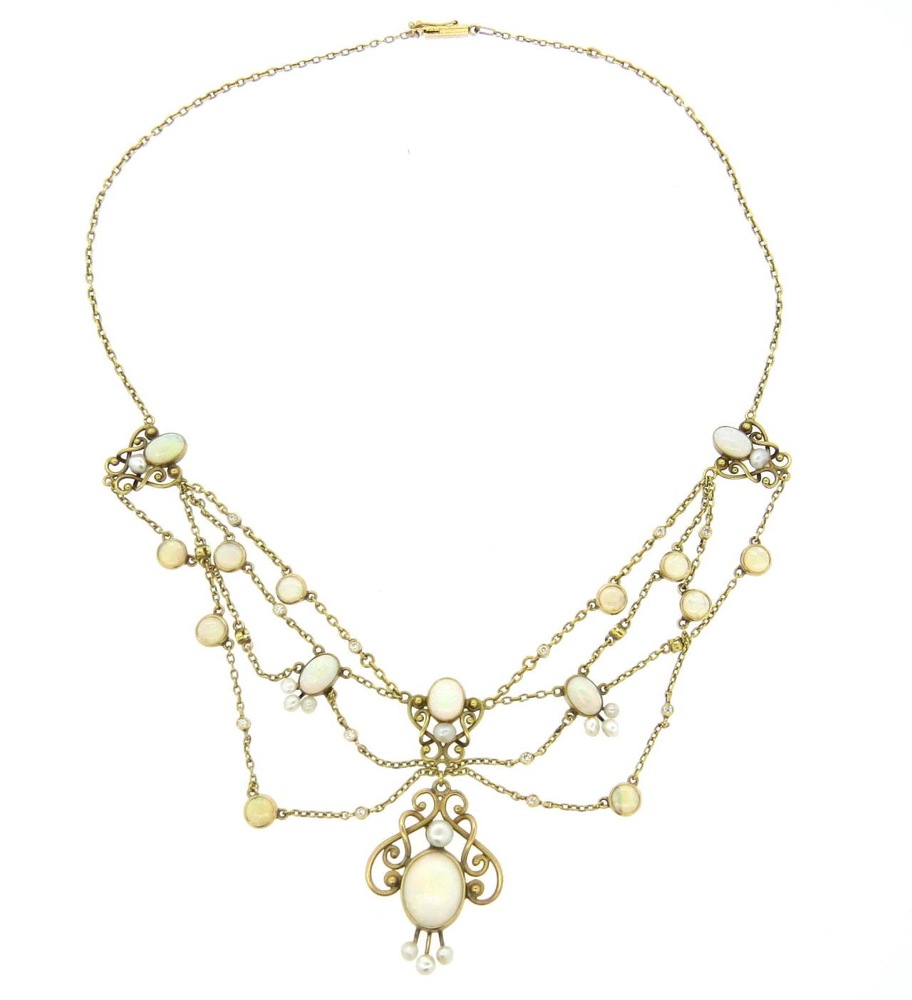 antique festoon necklace