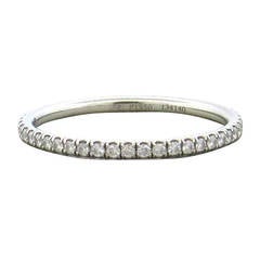 Vintage Harry Winston Platinum Diamond Eternity Wedding Band Ring