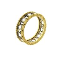 Buccellati Rose Cut Diamond Gold Wedding Band Ring