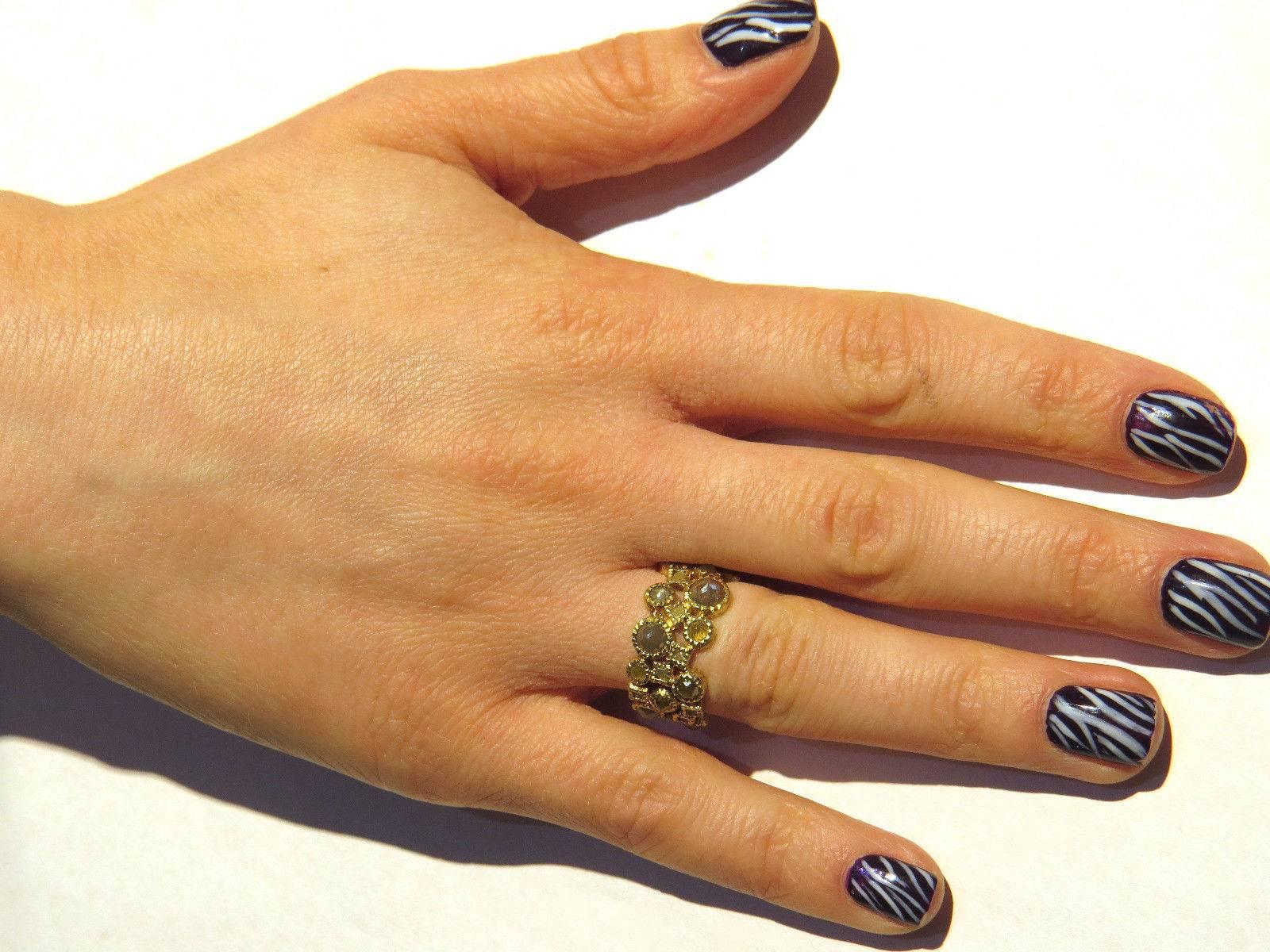 Women's Todd Reed Rough Diamond Gold Band Ring