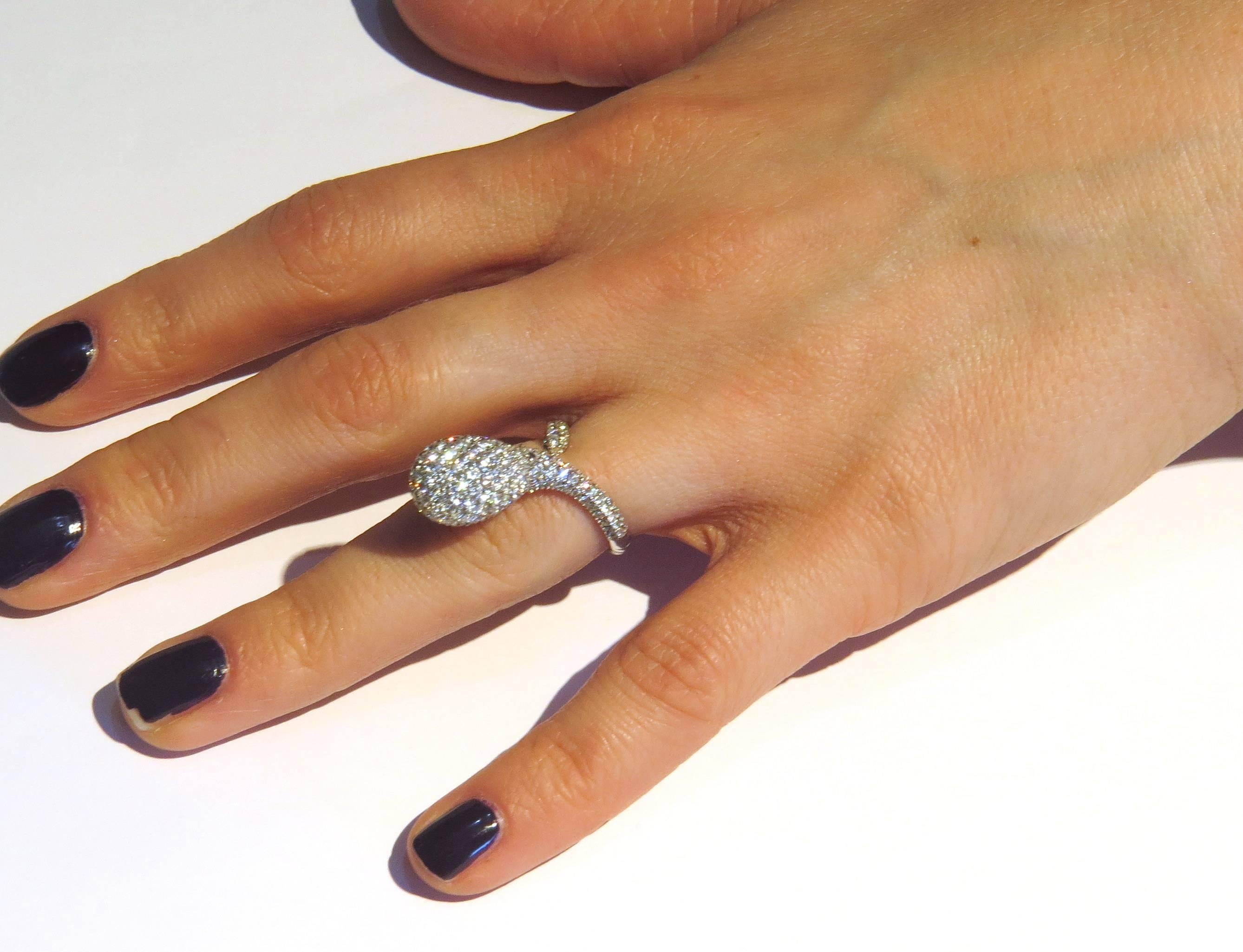 Women's Chantecler Diamond Gold Joyful Wrap Ring 