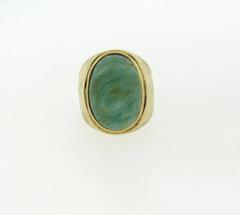 Burle Marx Jade Gold Dome Ring