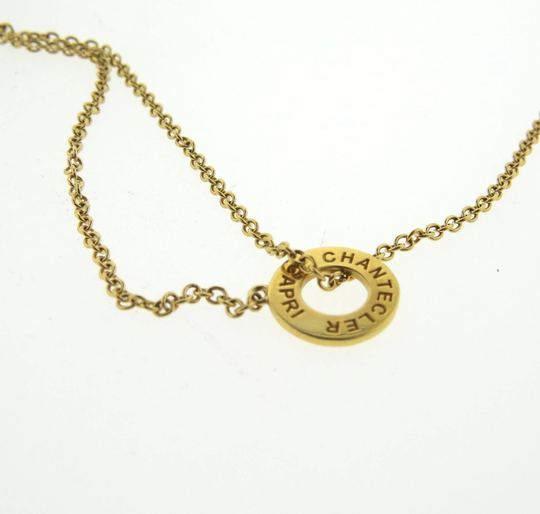 Women's Chantecler Capri Amethyst Gold Station Long Necklace