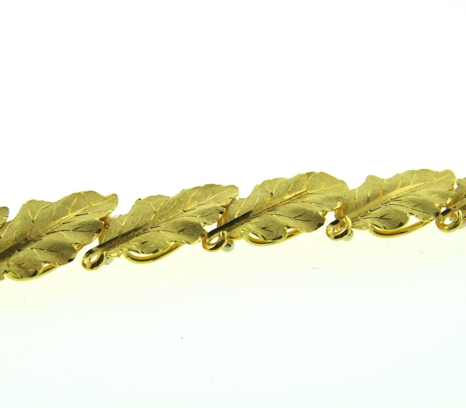 Buccellati Klassisches Blattgold-Armband Damen