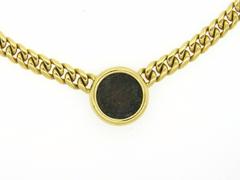 Bulgari Gold Roma-Qvadrans 3rd Cent B.C. Ancient Coin Necklace