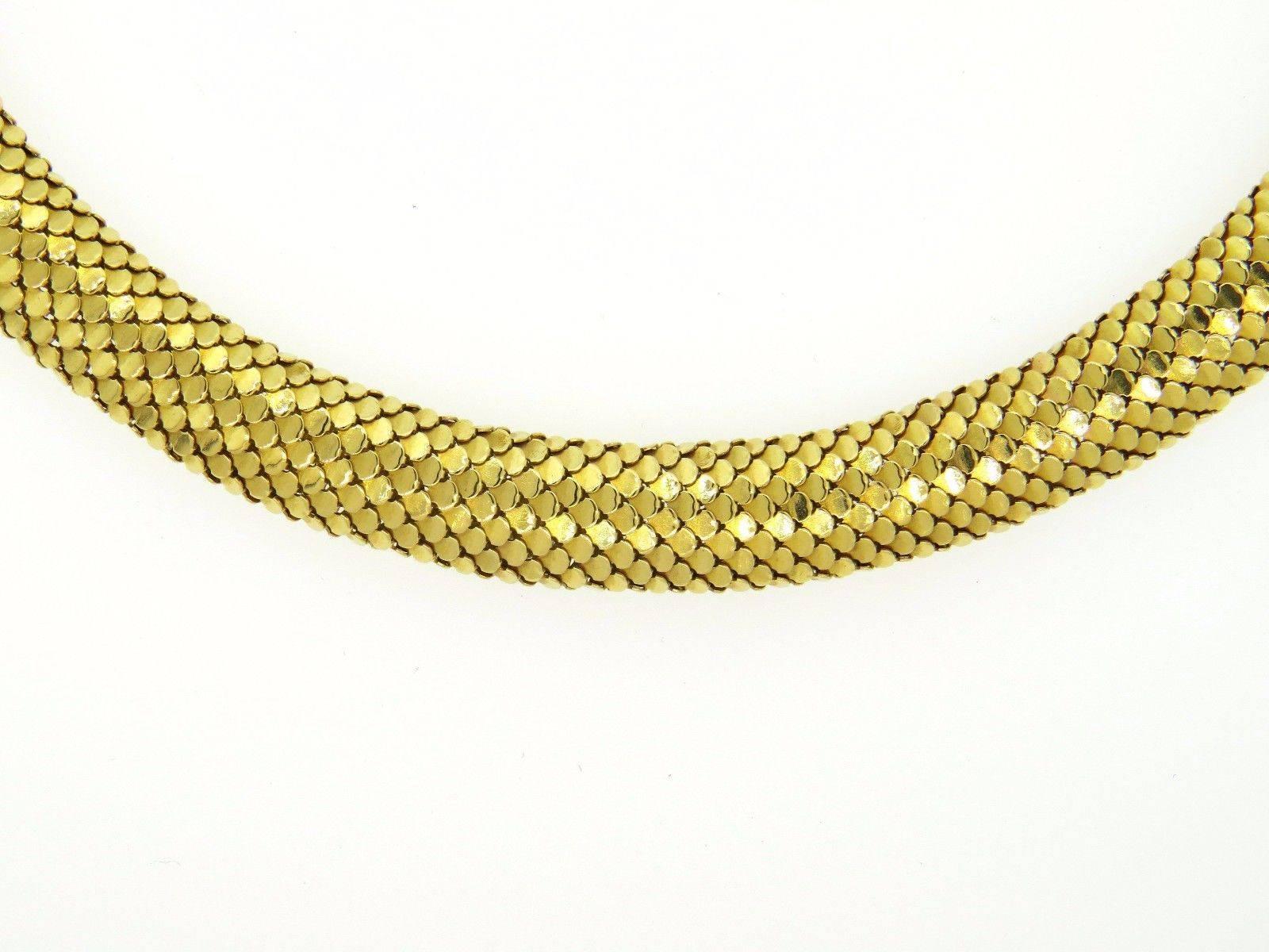 Tiffany & Co. Gold Snake Necklace In Excellent Condition In Lambertville, NJ