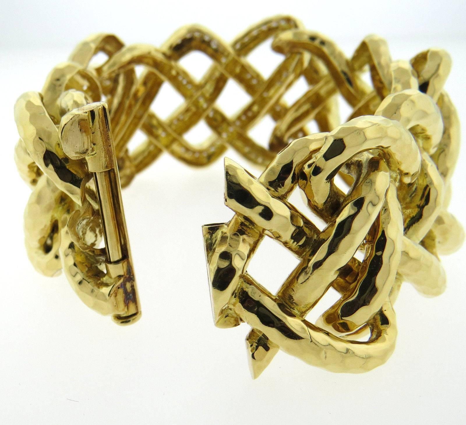 Important Valentin Magro Diamond Gold Bracelet Earrings Set 3