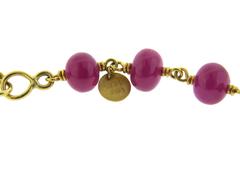 Mallary Marks Ruby Bead Citrine Gold Pendant Necklace