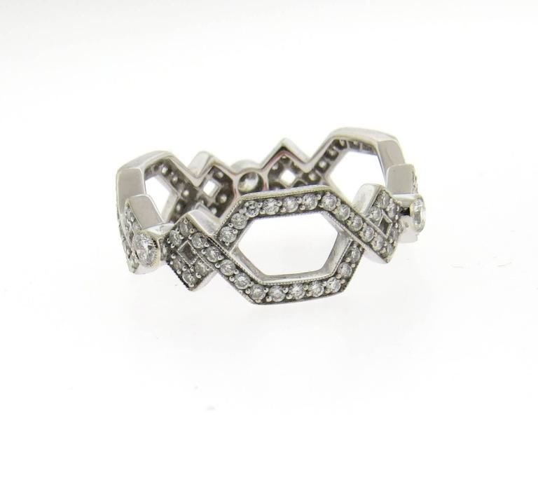 Ivanka Trump Diamond Gold Eternity Wedding Band Ring at