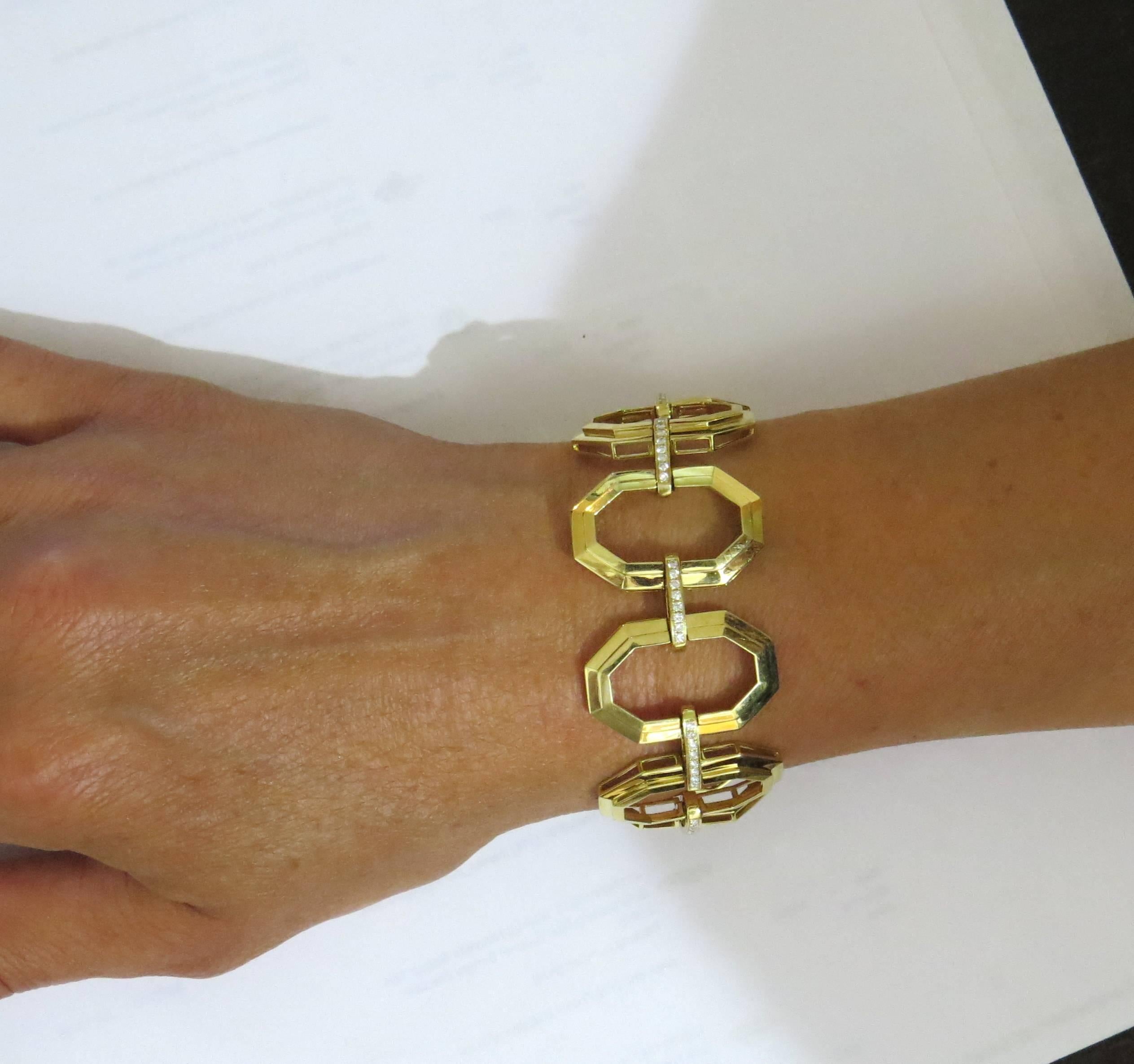 Ivanka Trump Diamond Gold Link Bracelet 1