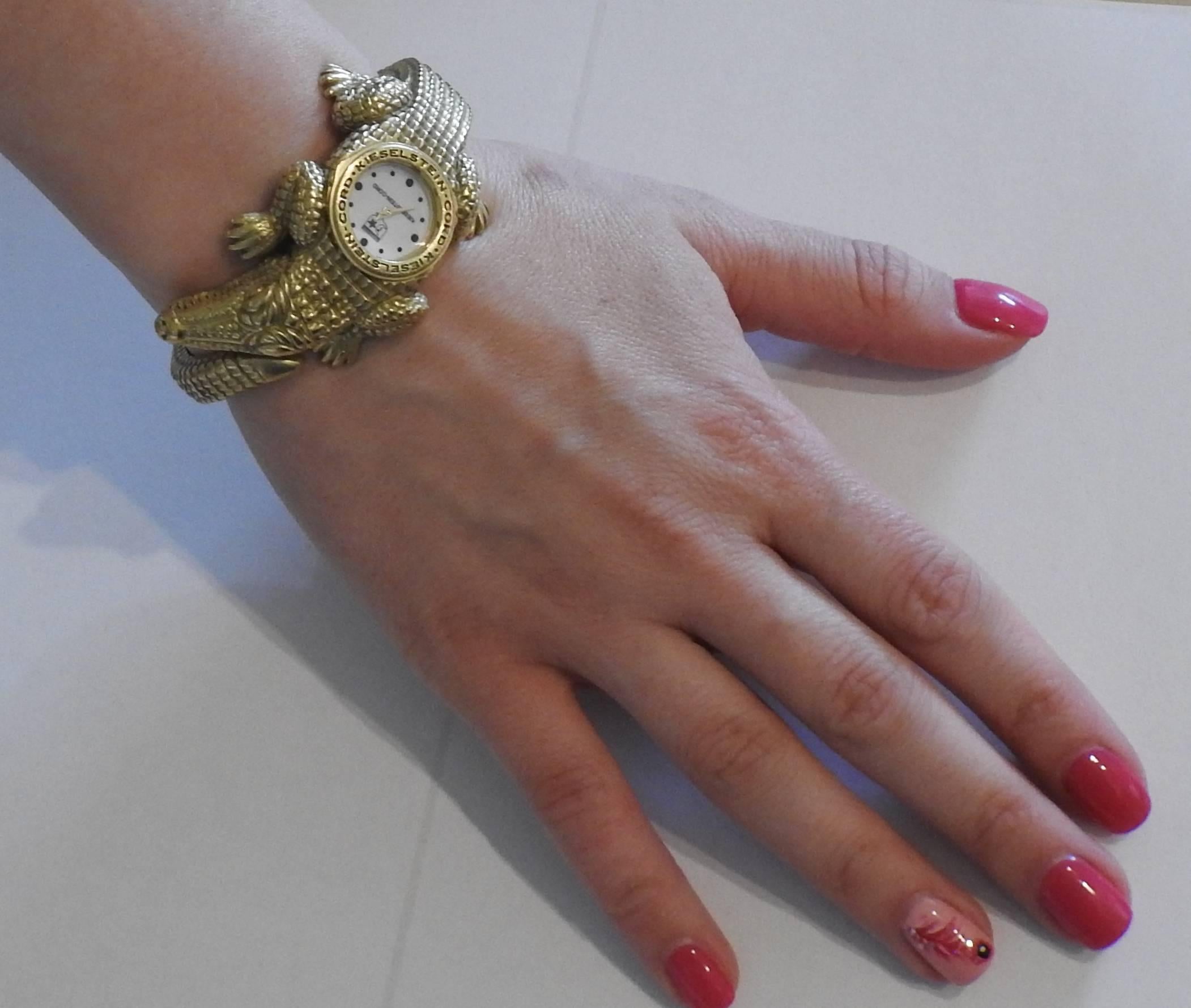 Kieselstein-Cord Ladies Yellow Gold Quartz Bracelet Wristwatch 1