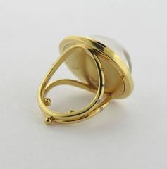 Temple St. Clair Gold Diamond Sapphire Emerald Night Owl Ring