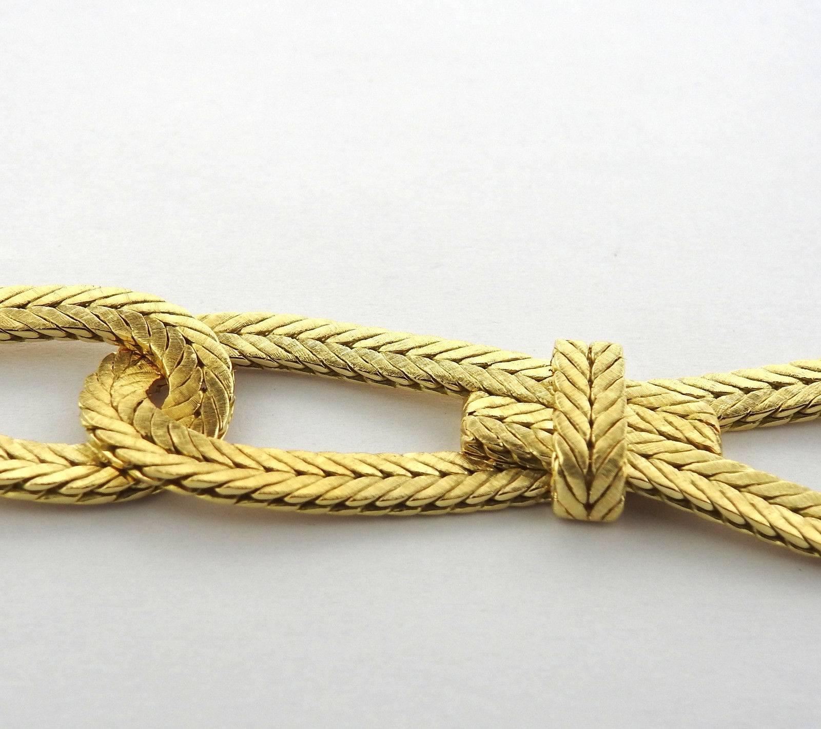 Buccellati Oro Gold Twisted Link Bracelet 1