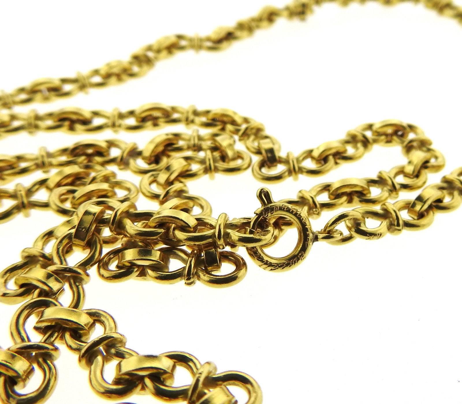 Women's Buccellati Gold Long Chain Necklace