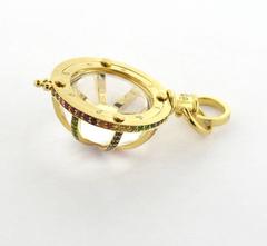 Temple St. Clair Gold Multi Sapphire Diamond Cosmic Amulet Pendant