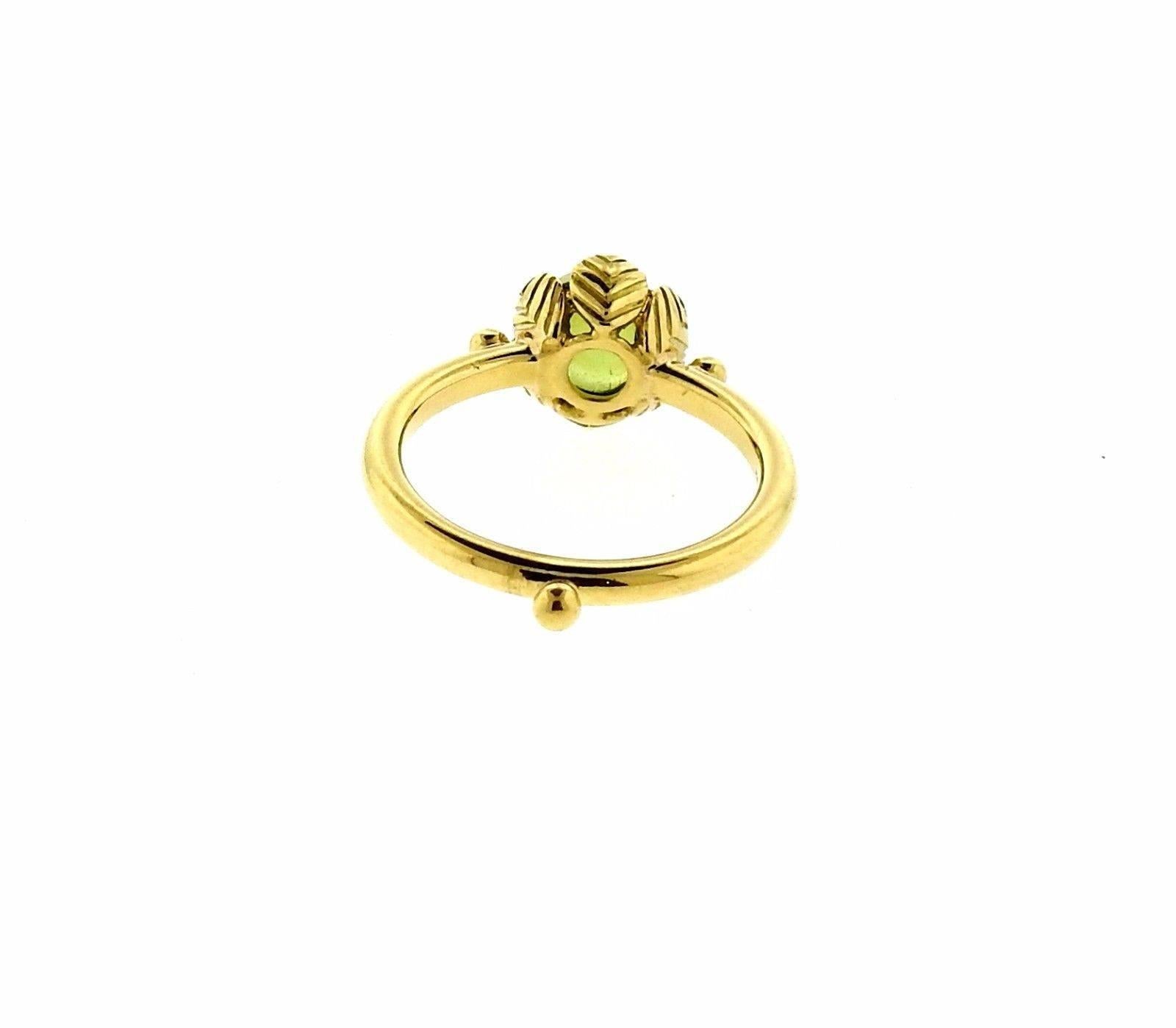 Temple St. Clair Arcadia Peridot Gold Ring Damen