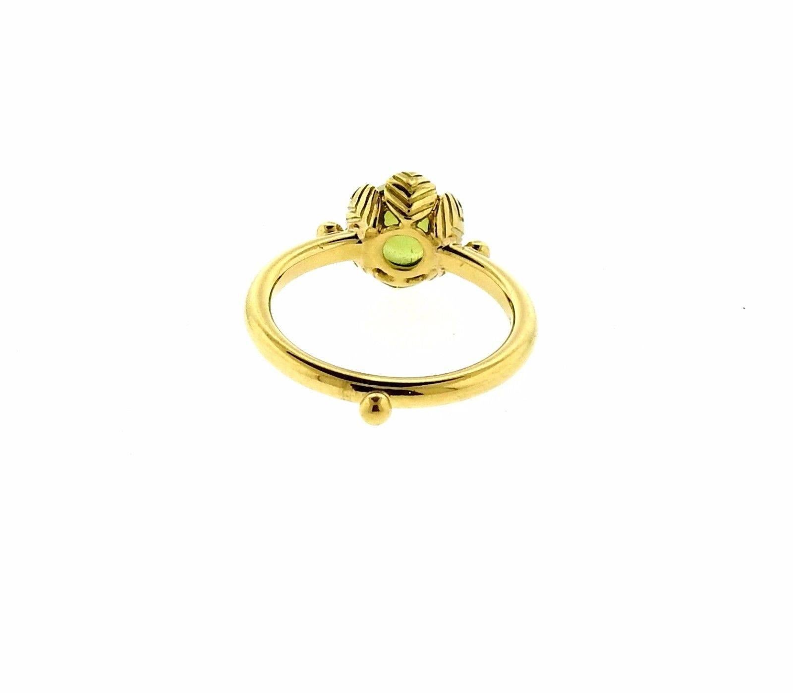 Women's Temple St. Clair Arcadia Peridot Gold Ring