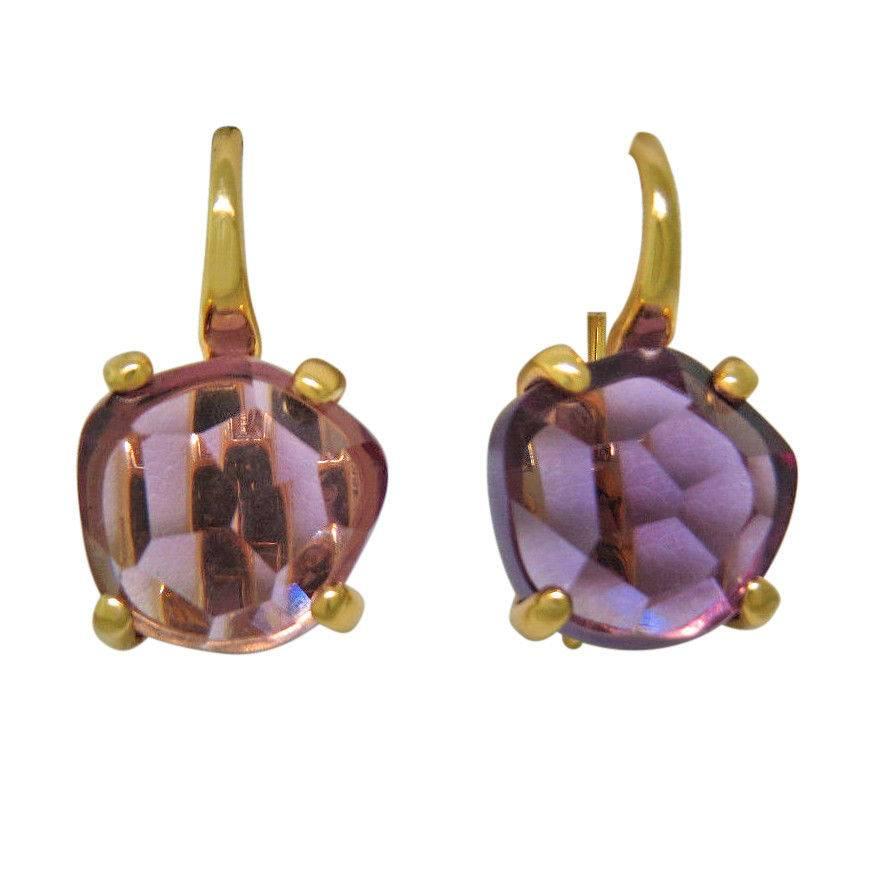 Pomellato Lola Amethyst Gold Earrings